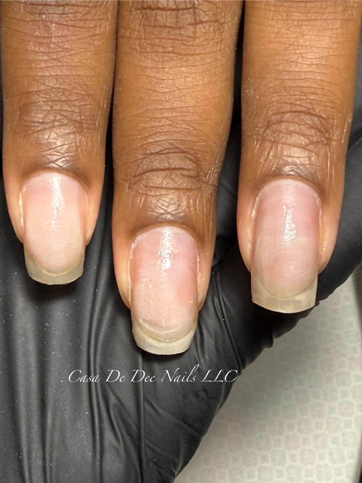 Real nails, in good shape.